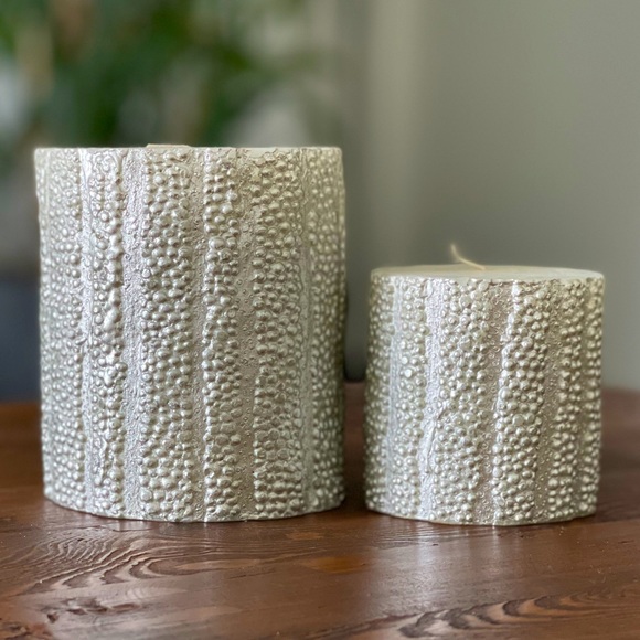 Pottery Barn Moonlit Sea Pillar Candles